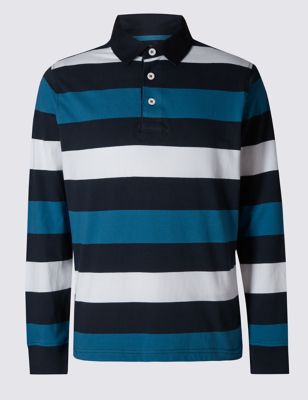 Pure Cotton Stripe Rugby Top
